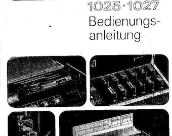 PFAFF Tipmatic 1025 1027 Sewing Machine Manual: 15-Page German (PDF Download)