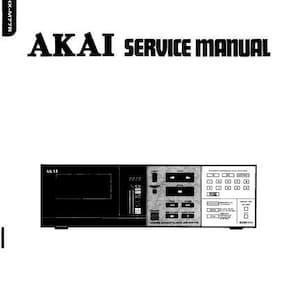 AKAI Hx-m77r Service Manual Stereo Cassette Deck Including Block Diagrams Pcbs Schematic Diagrams and Parts List in ENGLISH