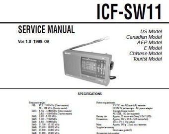 ヴィンテージ ソニー ワールドバンド レシーバー ICF-SW10 -日本