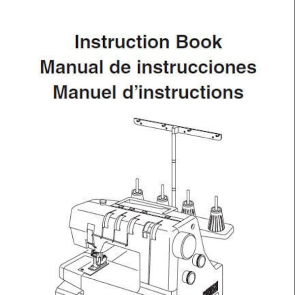 JANOME COVER PRO 2000CPX Instruction Book English Espanol Francais