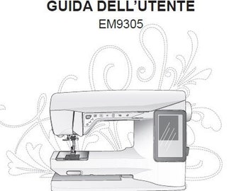 SINGER EM9305 Guida Dell'Utente Macchina da cucire Italiano