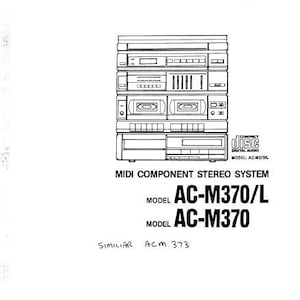 Manuale di servizio per mini-componenti AKAI AC-M370/L, 40 pagine, in inglese (PDF), download