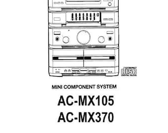 AKAI AC-MX105 AC-MX370 Mini Component System Service Manual - Etsy
