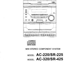 AKAI Mini Stereo Component System Bedienungsanleitung (Modelle Ac-220/Sr-225, Ac-320/Sr-425)