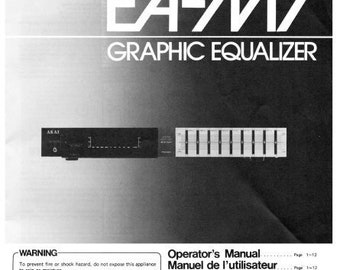 Manuel d'utilisation de l'égaliseur graphique AKAI EA-M7 (téléchargement PDF)