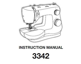 SINGER 3342 FASHION MATE Instruction Manual Sewing Machine in English Espanol et Francais