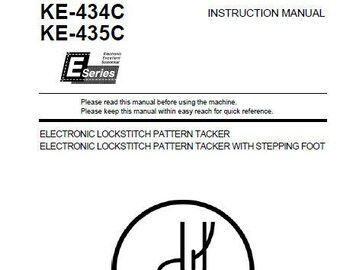 Manual de instrucciones de la máquina de coser BROTHER Ke-434C Ke-435C en inglés. MÁS MANUALES @ themanualsservice dot com