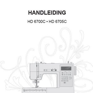 Singer HD6700C HD6705C Sewing Machine Handleiding 48 Pages Nederlands (PDF Download)