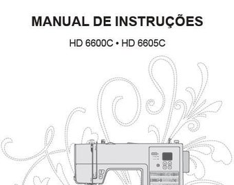 Singer HD6600C HD6605C Maquina De Costura Manual De Instrucoes Portuguese Baixar Pdf