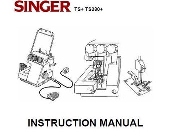 SINGER TS380 Tiny Serger Manual de instrucciones Máquina de coser en INGLÉS