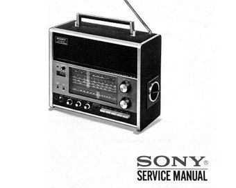 SONY CRF-160 Radio Receiver Service Manual: 13 Band, Solid State