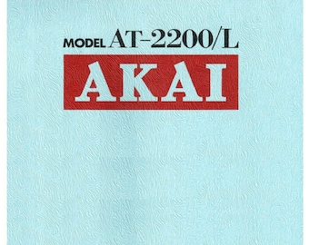 AKAI At-2200 At-2200L onderhoudshandleiding stereotuner in het Engels. MEER HANDLEIDINGEN @ themanualsservice punt com