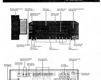 KENWOOD Ka-v1000r Service Manual Integrated Av Surround Amplifier