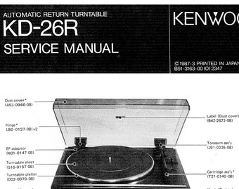 KENWOOD KD-37R : Diamant de rechange pour cellule d'origine