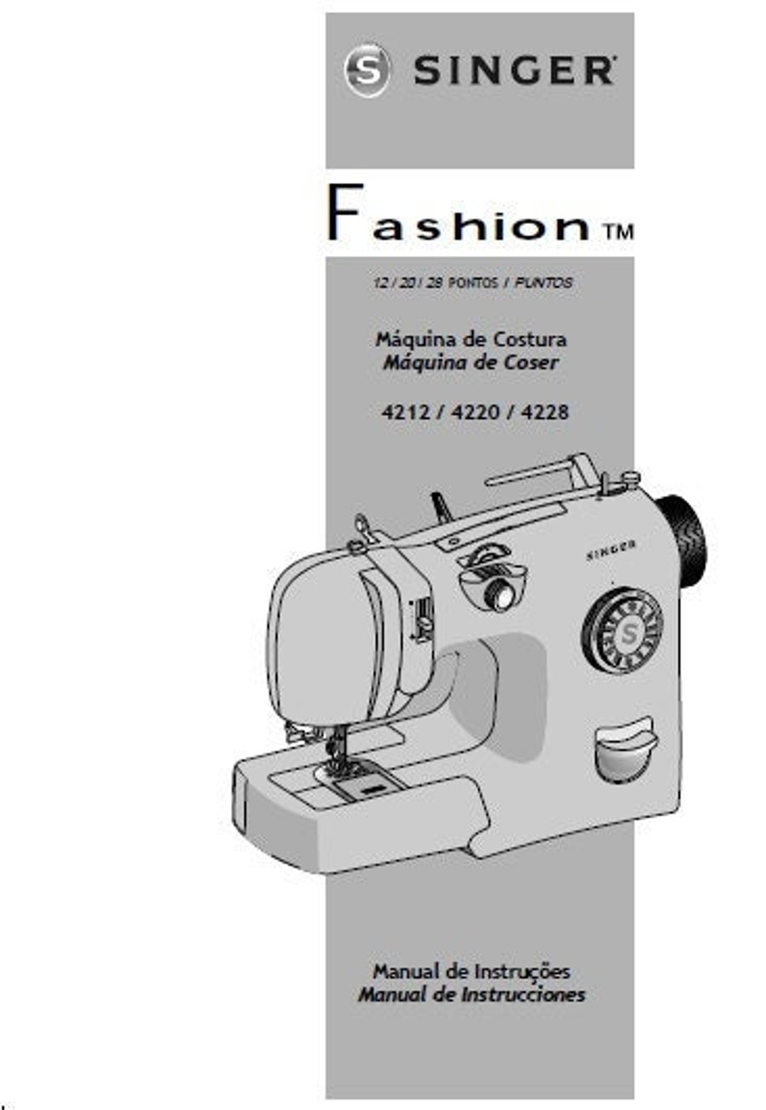 SINGER 4212 4220 4228 FASHION Manual De Instrucciones Manual De