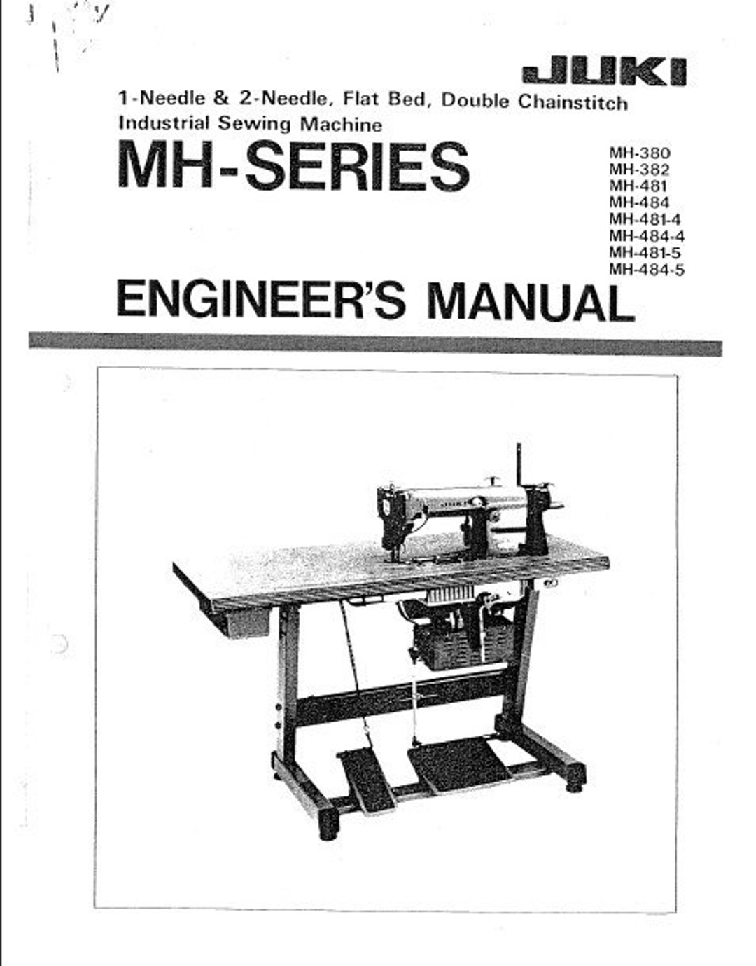 JUKI Mh-series Engineers Manual Sewing Machine in English. MORE MANUALS ...