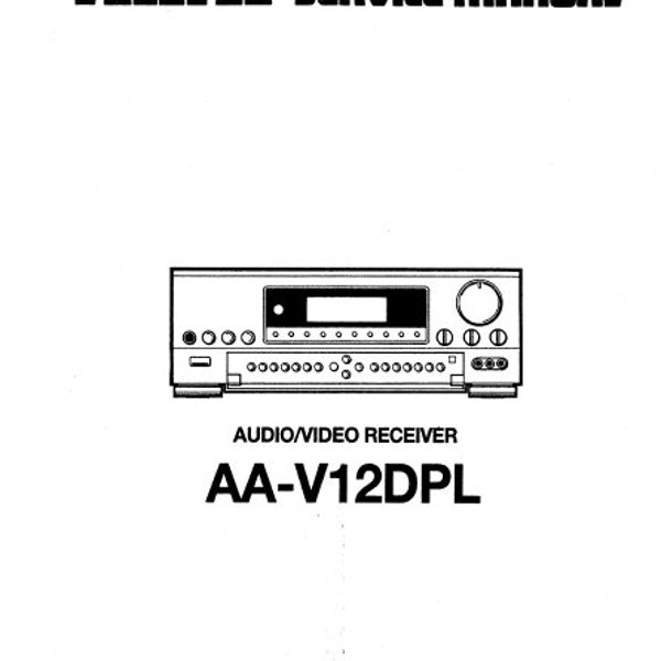 AKAI AA-V12DPL Service Manual inc wiring diag pcbs schem diags and parts list Av Receiver