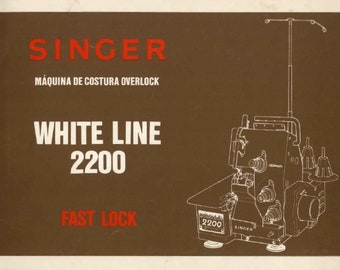 SINGER WHITE LINE 2200 Manual De Instrucoes Maquina De Costura Portugues