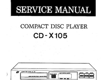 AKAI Cd-X-105 Service Manual Cd Player in English. MORE MANUALS @ themanualsservice dot com