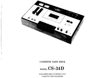 AKAI CS-34/CS-34D Kassettenrekorder Service Handbuch