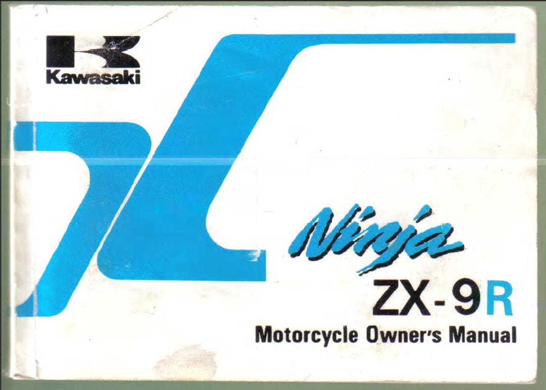 カワサキ ZX-9R Ninja バイクオーナーズマニュアル（PDF ダウンロード