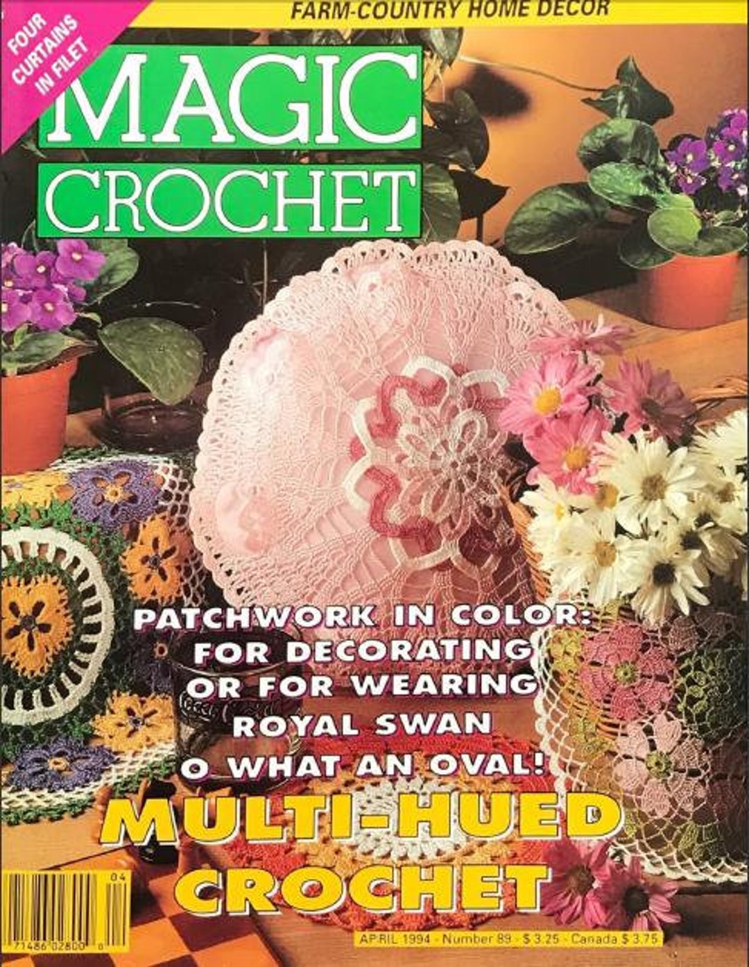Magic Crochet Patterns Book: 89 Designs, April 1994 (PDF Download) - Etsy