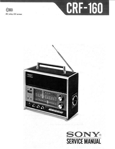 SONY CRF-160 ラジオレシーバー サービスマニュアル: 13バンド