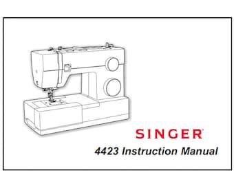 SINGER 4423 Instruction Manual Sewing Machine 32 Pages in English. Pdf Download. MORE MANUALS @ themanualsservice dot com