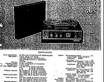 Manuale di servizio per registratore stereo SONY TC-230W in formato PDF da scaricare