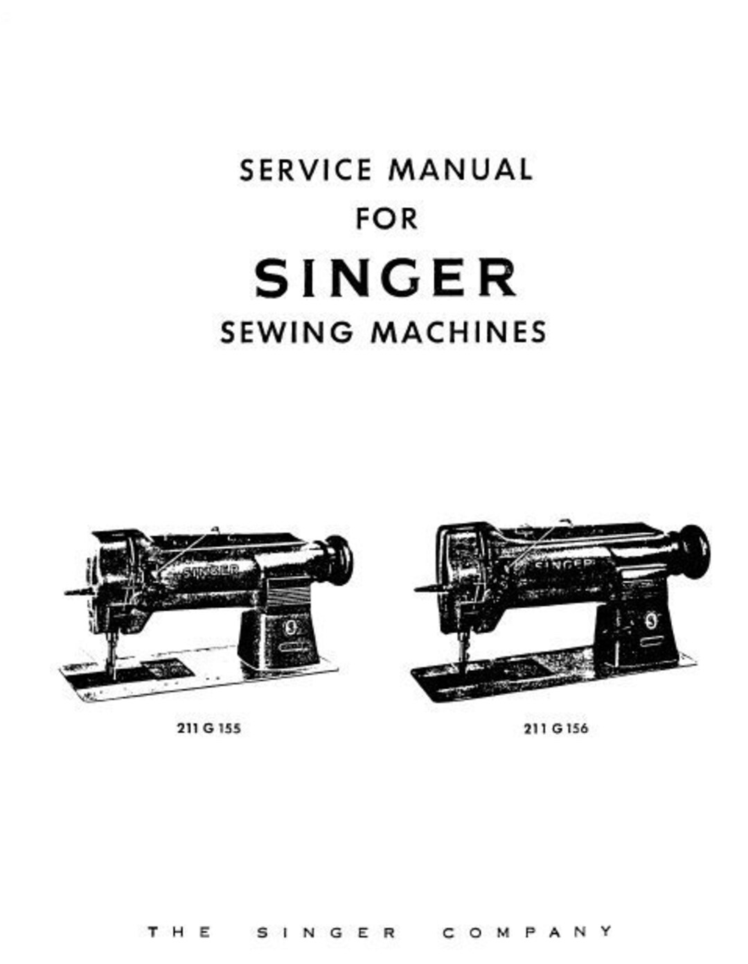Singer Simple Service Manual SINGER 211G155 211G156 Service Manual Sewing Machine 14 Pages English ...