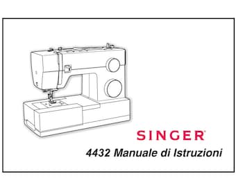 SINGER 4432 Manuale Di Istruzioni Manual De Instrucciones 