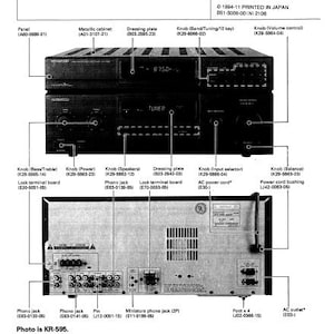 KENWOOD Kr-595 Kr-795 Service Manual Av Stereo Receiver in English. MORE MANUALS @ themanualsservice dot com