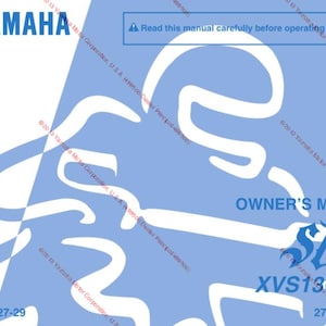 Yamaha XVS13CE(C) Star Motorcycle Owners Manual (PDF Download)