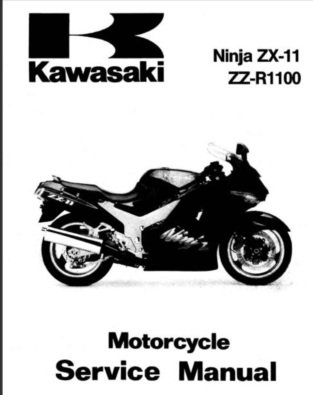 Kawasaki ZX-11 Ninja ZZ-R1100 サービスマニュアル オートバイ 290