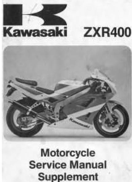 カワサキ ZXR400 オートバイサービスマニュアル補足（PDF ダウンロード