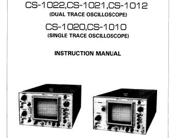 Manual de Instruções do Osciloscópio KENWOOD: cs-1022, cs-1021, cs-1012, cs-1020, cs-1010