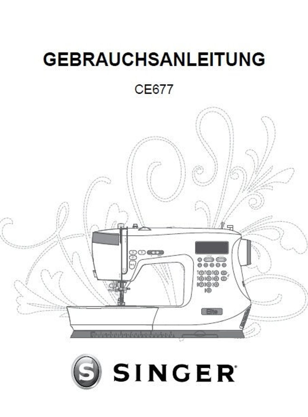 SINGER CE677 ELITE GEBRAUCHSANLEITUNG Nahmaschine - Etsy