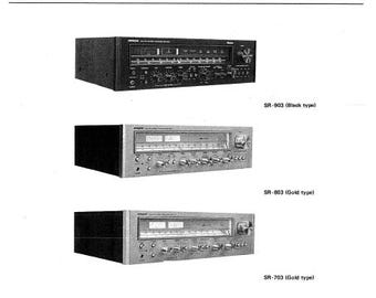 Hitachi Stereo Receiver Service Manual: SR-903, SR-803, SR-703