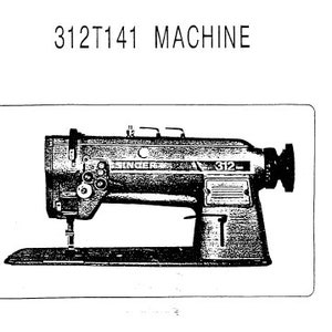 SINGER 312T141 Illustrated Parts List Sewing Machine in ENGLISH