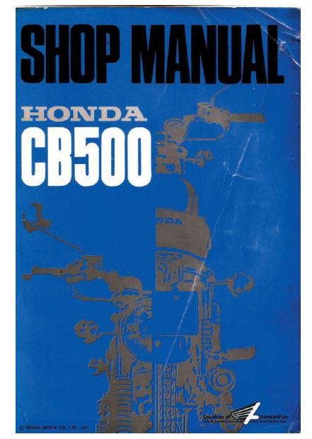 Honda cb500 pdf manual - Etsy 日本