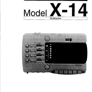 FOSTEX X-14 Gebruikershandleiding Multitracker 22 pagina's Engelse pdf-download