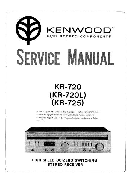 Kenwood KR-720L receiver vintage pour pièces ou restauration - Photo, audio & vidéo