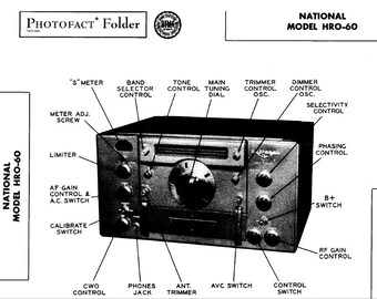 NATIONAL HrO-60 Service Manual Multiband Communications Receiver in English. MORE MANUALS @ themanualsservice dot com