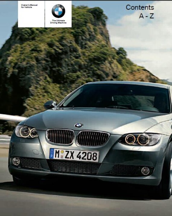m 2009 BMW 328i/335i/m3 Owners Manual - English (PDF Download