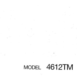 Puede incluir: Un fondo blanco con texto negro que dice "MODEL 4612TM".