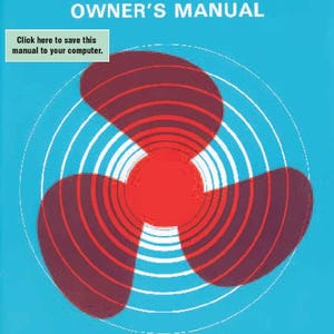 May include: A blue Honda BF75-100 Owner's Manual cover with a red and maroon propeller design. The text "OUTBOARD MOTOR HONDA BF75-100 OWNER'S MANUAL" is displayed in red and white. The image also includes the text "Click here to save this manual to your computer."