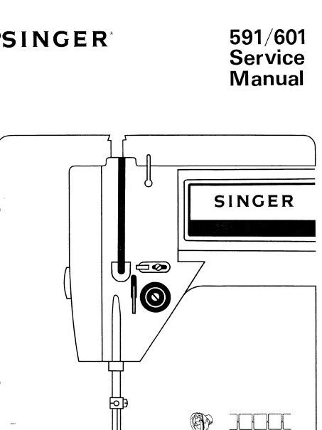 SINGER 591 601 Service Manual Sewing Machine 18 Pages in English. Pdf ...