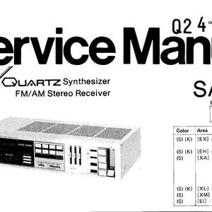 TECHNICS Sa-150 Service Manual Quartz Synthesizer Fm Am Stereo Receiver in English. MORE MANUALS @ themanualsservice dot com
