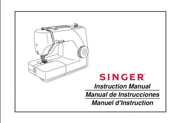 SINGER 4411 Instruction Manual Sewing Machine in English Espanol