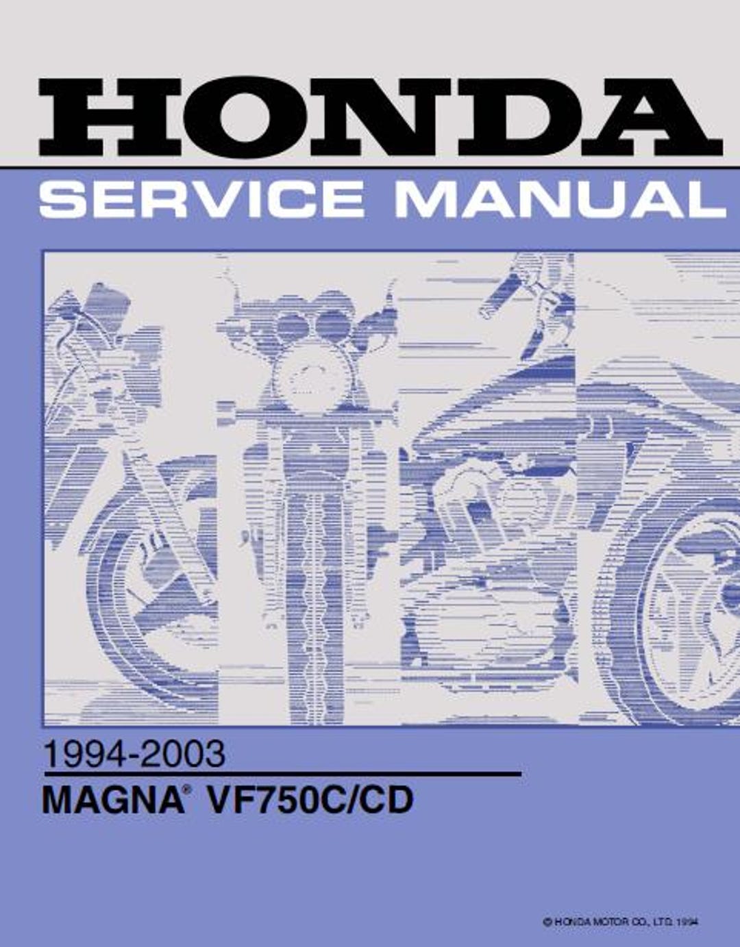 Honda Magna VF750C/CD Motorcycle Service Manual 306 Pages English